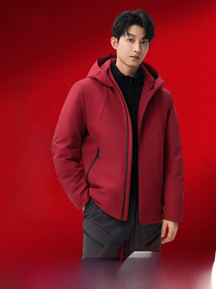 

90% Goose down Men's Workwear Business Jacket Snow Flying Spring New Style Outdoor Casual Fashion Warm Short Zipper Coat