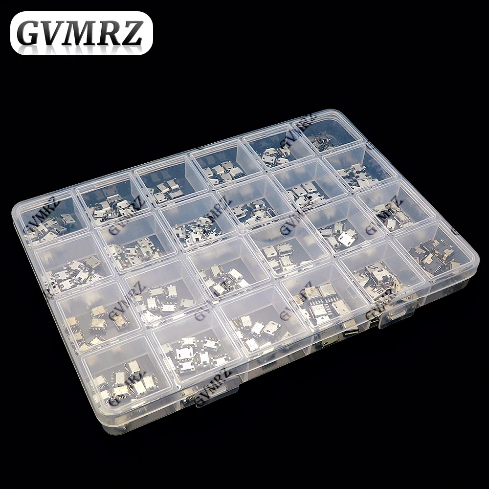 240Pcs/box Micro USB Connector  Jack USB Connectors Set Charging Port For MP3/4/5 100% Huawei Lenovo ZTE
