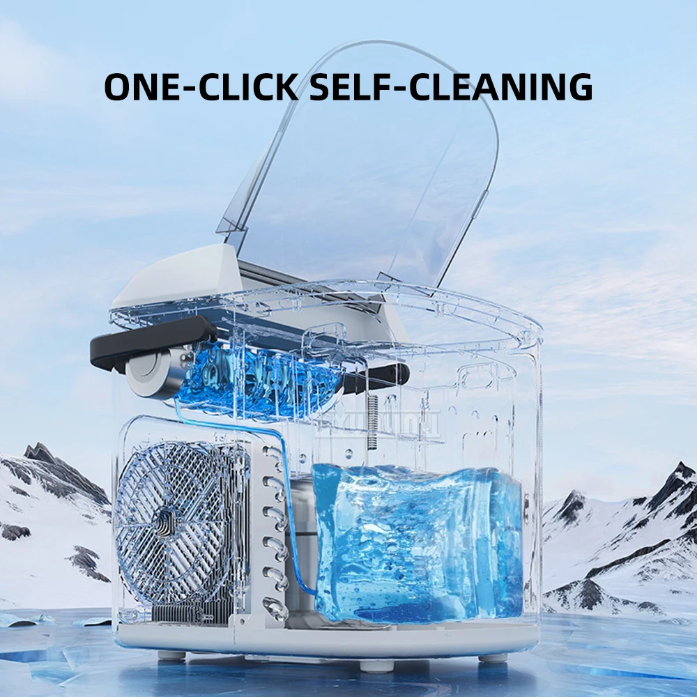 ZZ01-9B-B Portable Household Small Ice Maker Automatic Ice Machine for Home Use