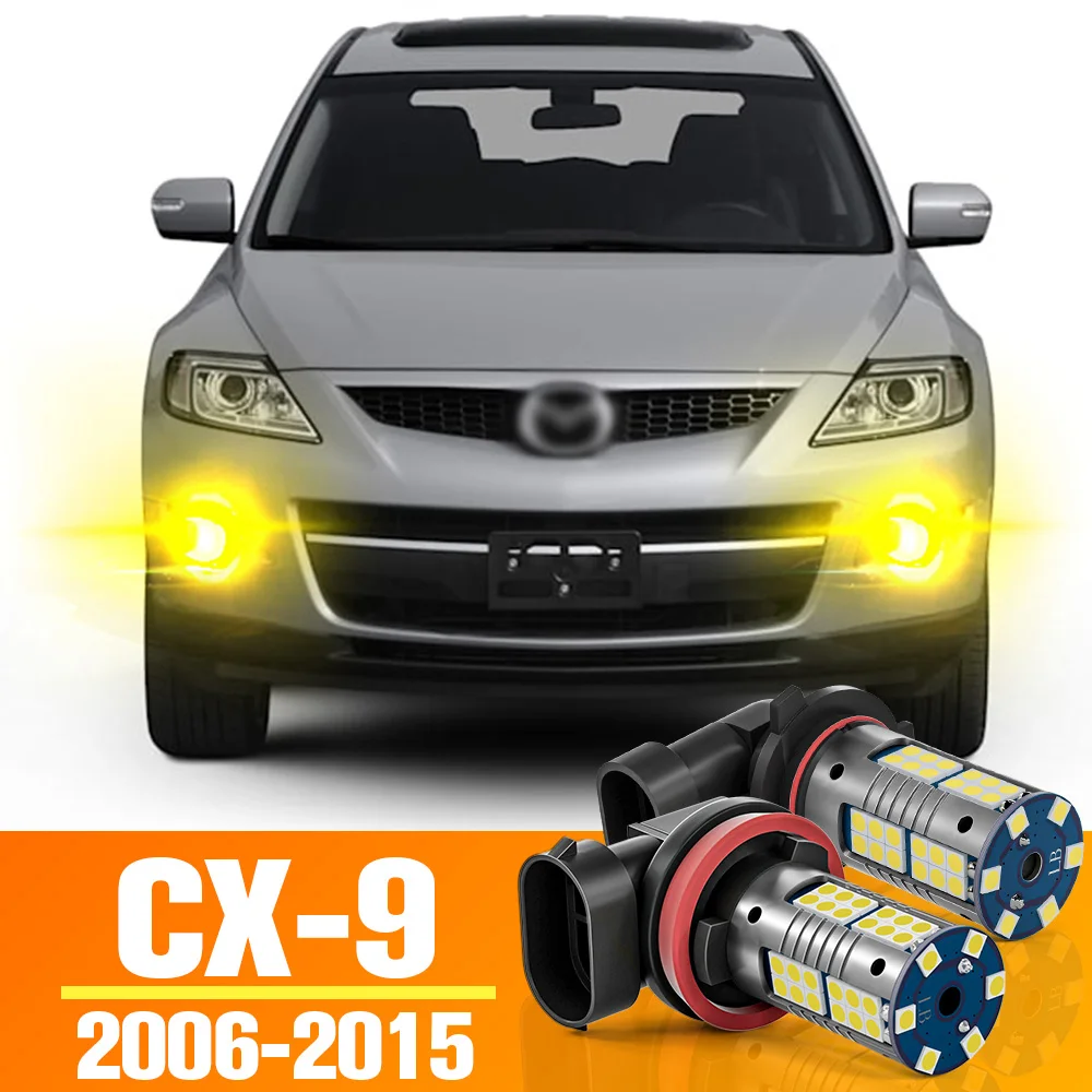 

2pcs LED Front Fog Light Bulb Accessories For Mazda CX-9 CX 9 CX9 TB 2006 2007 2008 2009 2010 2011 2012 2013 2014 2015