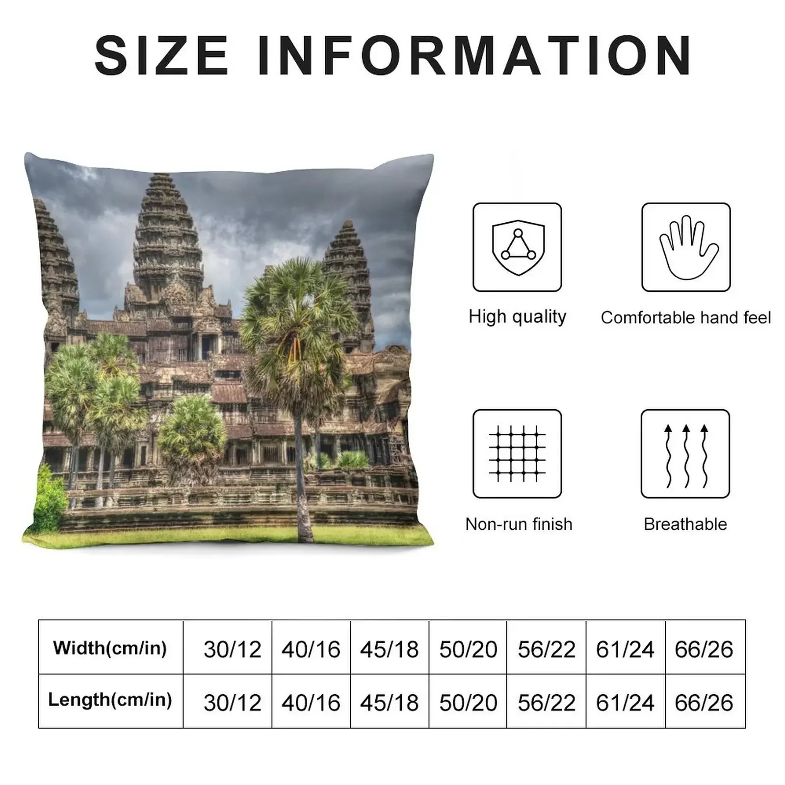 Angkor Wat Temple Cambodia Throw Pillow Decorative Cushion christmas pillowcases Couch Pillows pillow