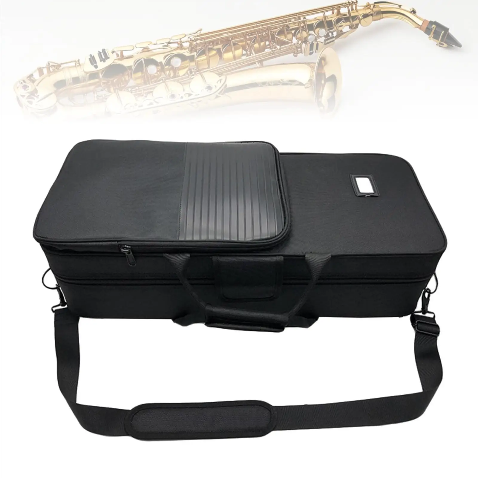 

Alto Saxophone Case with Pocket Portable Lightweight Saxophone Accessories Thick Padded Protective Carry Case Carrying Bag