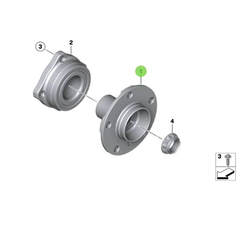 

BM W33416770974 thrust hub bearing