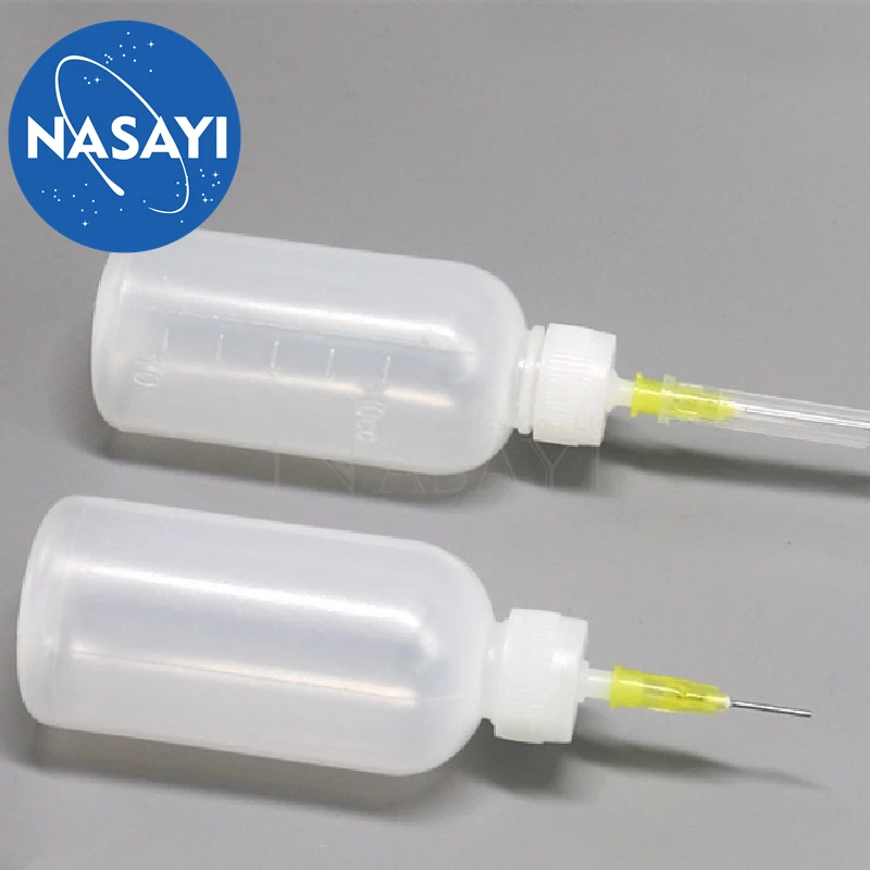 NASAYI Hot sales 5pcs/lot 100ml 30ml  50ml Glue Applicator Bottle Precision Needle Tip Liquid Dropper Bottles In Stock