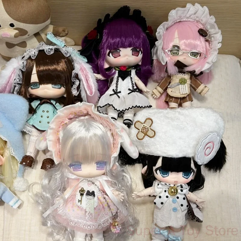 Authentic In Stock Mini Mili Series 1/12 Bjd Action Figures Blind Box Kawaii Hair Transplant Kit Model Decoration Collection Toy