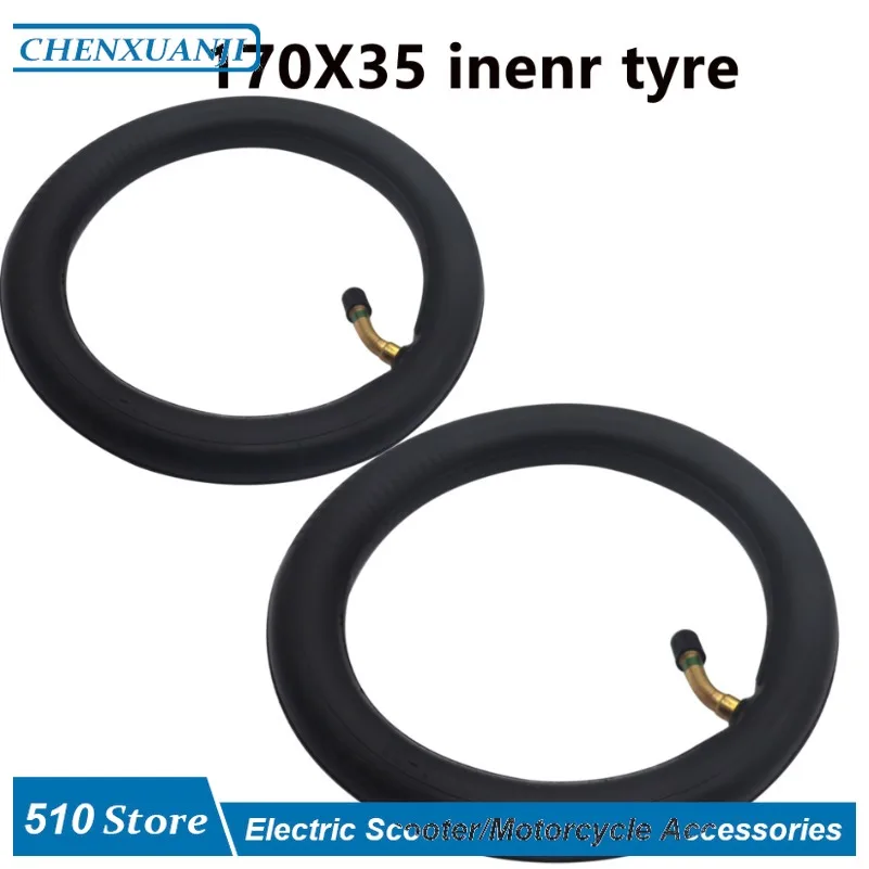 Suitable for small surfing electric scooters, motorcycles, A-folding bicycles, 170X35 high-quality butyl rubber inner tubes