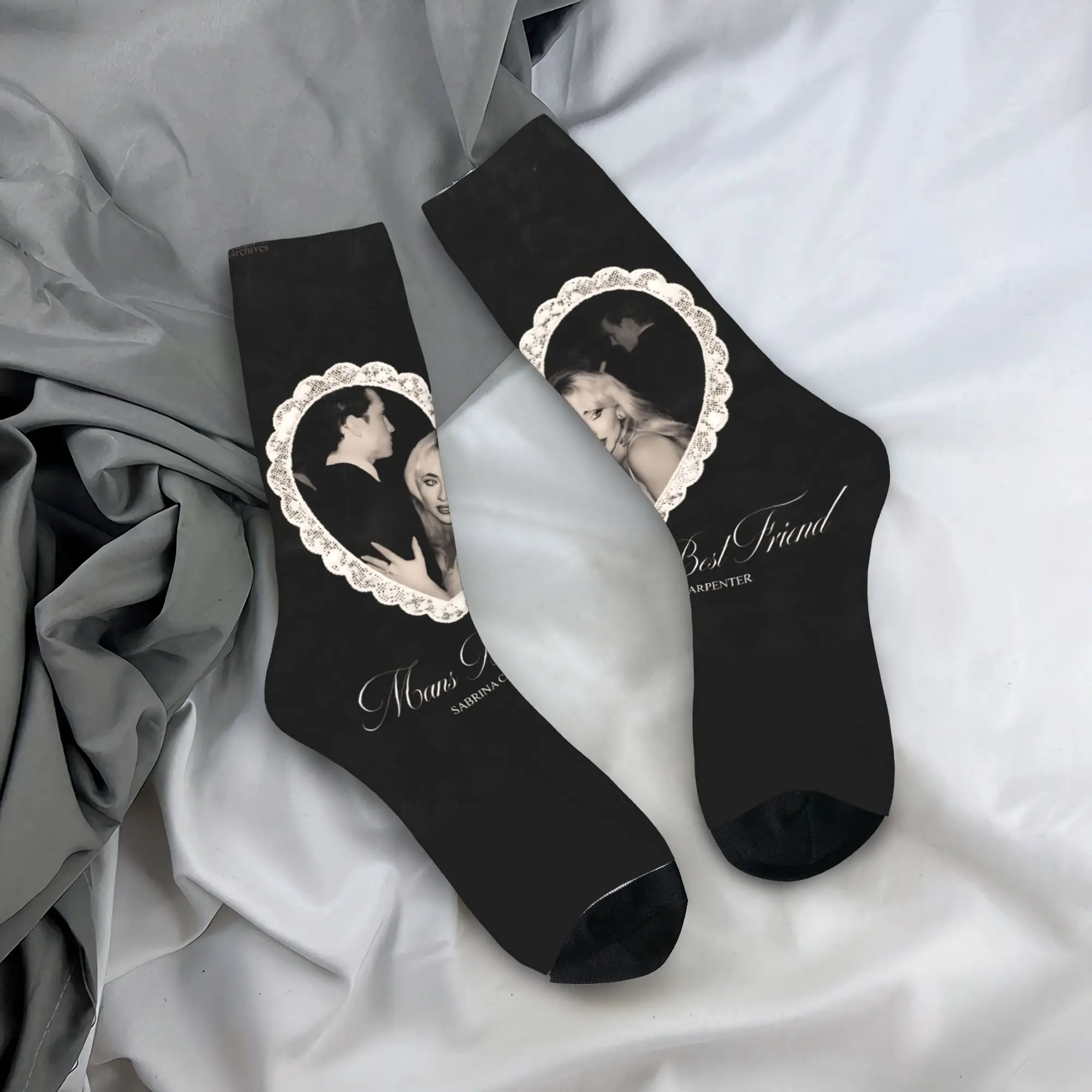 

Sabrina Carpenter Socks Trendy Stockings Men Medium Soft Running Sports Socks Autumn Design Anti Skid Socks
