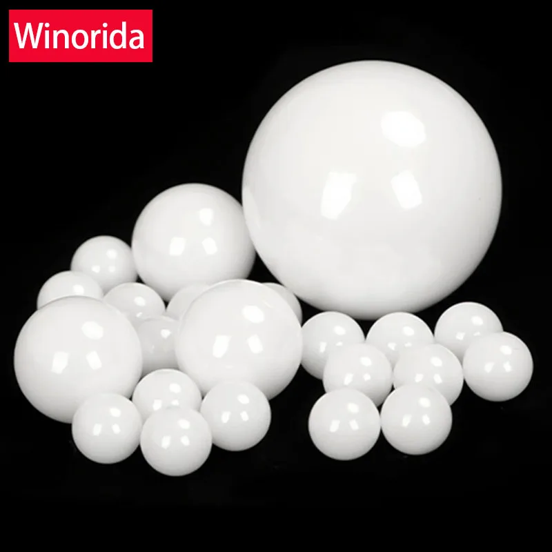 ZrO2 Ceramic Bearing Ball Diameter 1.588mm-15.875mm Zirconia Ball High-precision Wear-resistant Insulation Bead