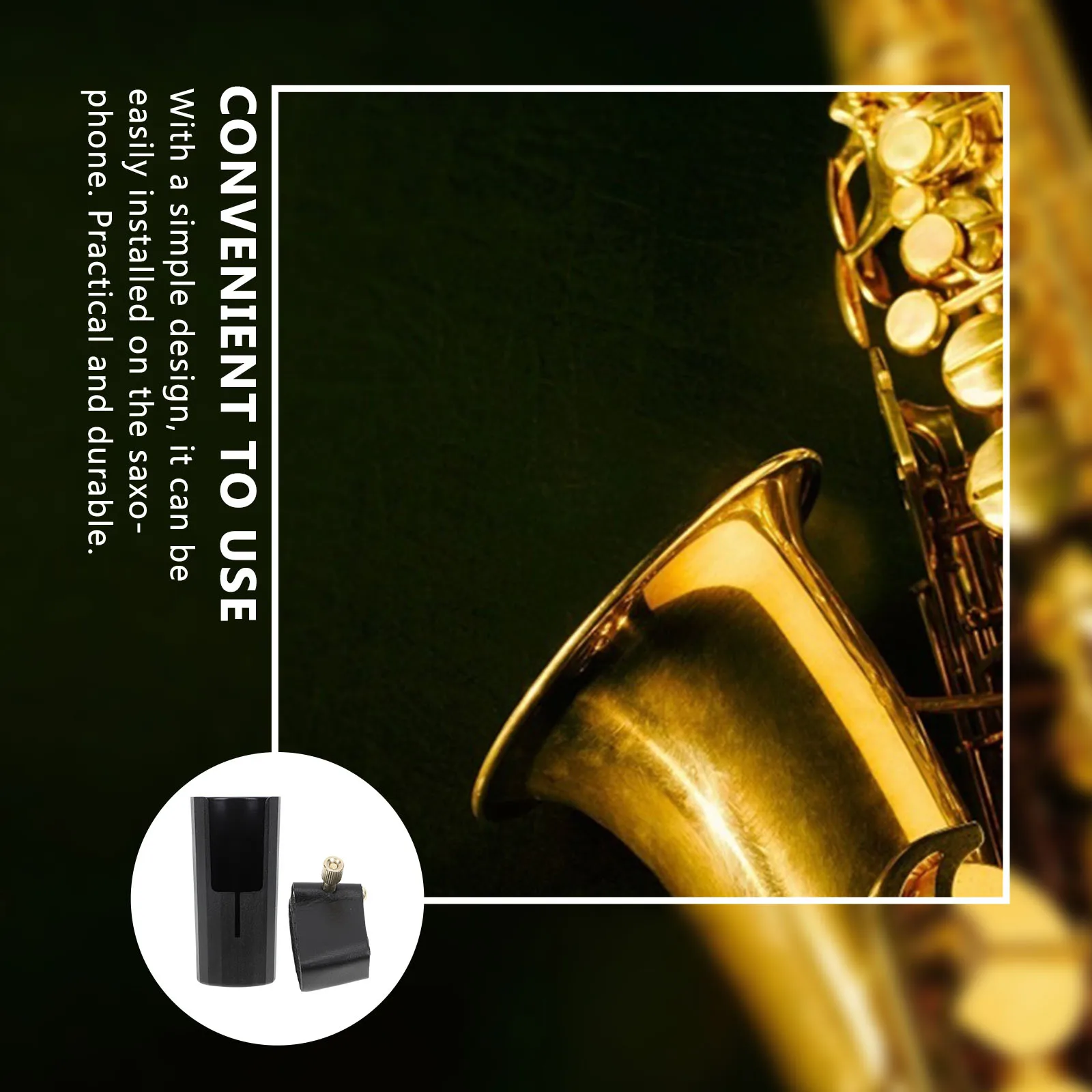 

1Set Alto Saxophone Clip Durable Sax Head Clip Protective Saxophone Reed Ligature Wind Instrument Parts Sax Clamp