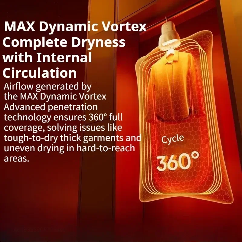 Compact Foldable Portable Clothes Dryer-The Ultimate Tool for Drying Clothes in Dorms Perfect for Business Trips and Home Use