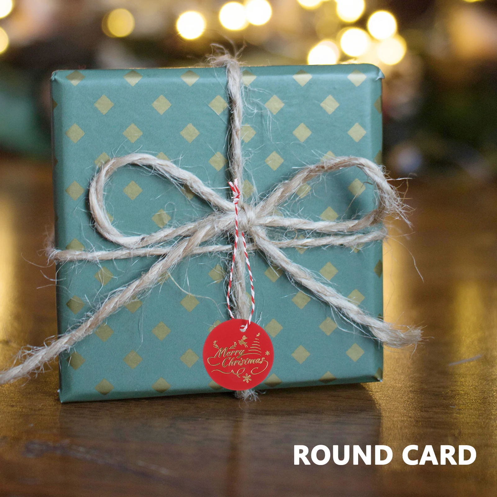 100 Uds. Etiquetas para envolver regalos Diy etiquetas navideñas de Navidad etiquetas decorativas dulces de papel