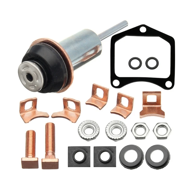 Durable Universal Motor Starter Solenoid Repair Rebuild Kit Plunger Contact Set Multi-Purpose for Toyota For Mazda 028000-3600