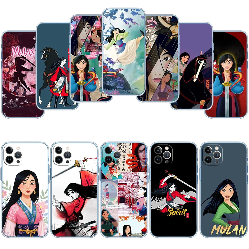 ED33 Princess Mulan funda transparente para teléfono LG K22 K30 K40 K40S K41 K42 K50 K50S K51 K51S K52 K61 K62 K71 K92 Q61