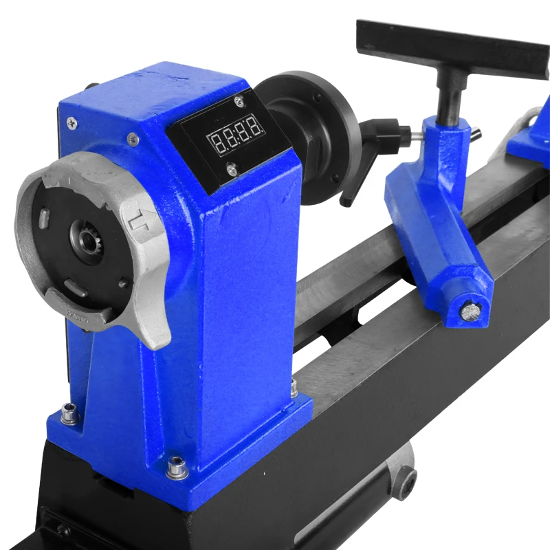 900W  12 Inch Variable Speed Mini Wood Automatic Manual Turning  Lathe Machine Speed Digital Display