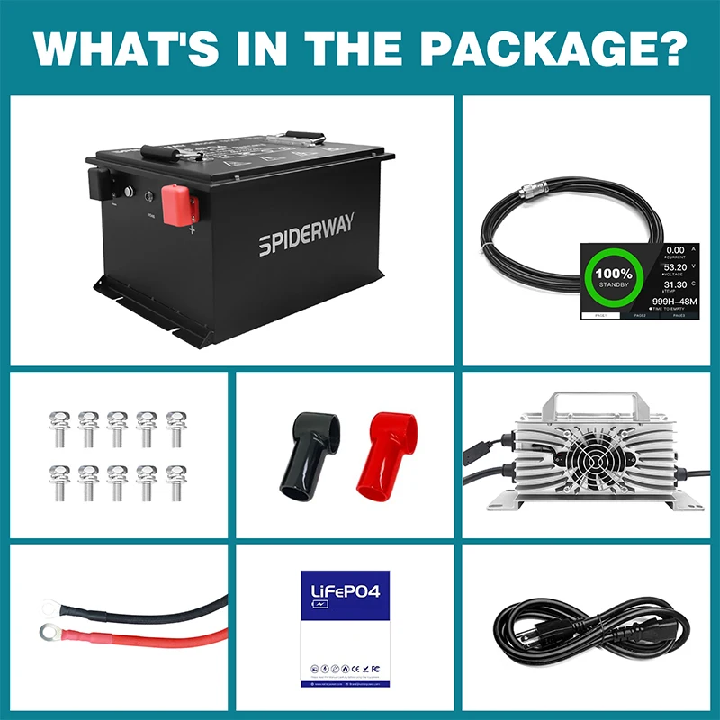 Baterai Lithium LiFePO4 48V(51.2V) 150Ah untuk Genie JLG Skyjack Boom Scissor Lift