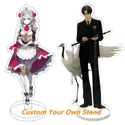 Supporto di moda personalizzato all'ingrosso acrilico personalizzabile HD doppi lati decorazione Anime Standees figure di cartoni animati Cosplay in piedi