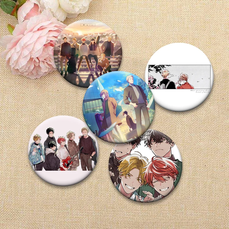 BL كاريكاتير الموسيقى نظرا دبابيس أنيمي ساتو مافيو يونويااما ريتسوكا ناكايااما هاروكي كاجي أكيهيكو شارة حقيبة اكسسوارات الهدايا #2