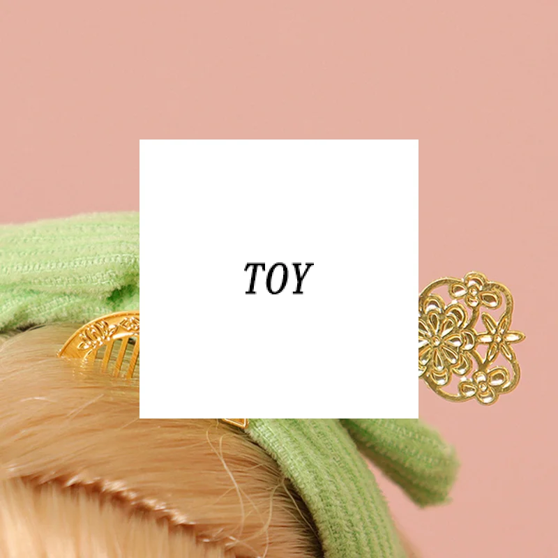 Oriental Hair Comb Toy for Dollhouse Dress-up, Kid-Friendly Miniature Hairpin, Pretend Play Accessory