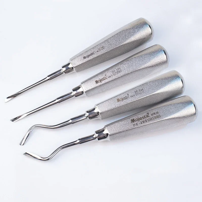 Dental Stainless Steel Tooth Elevator Dentist Tools Stright Curved Root Elevator Dental Lab Instrument