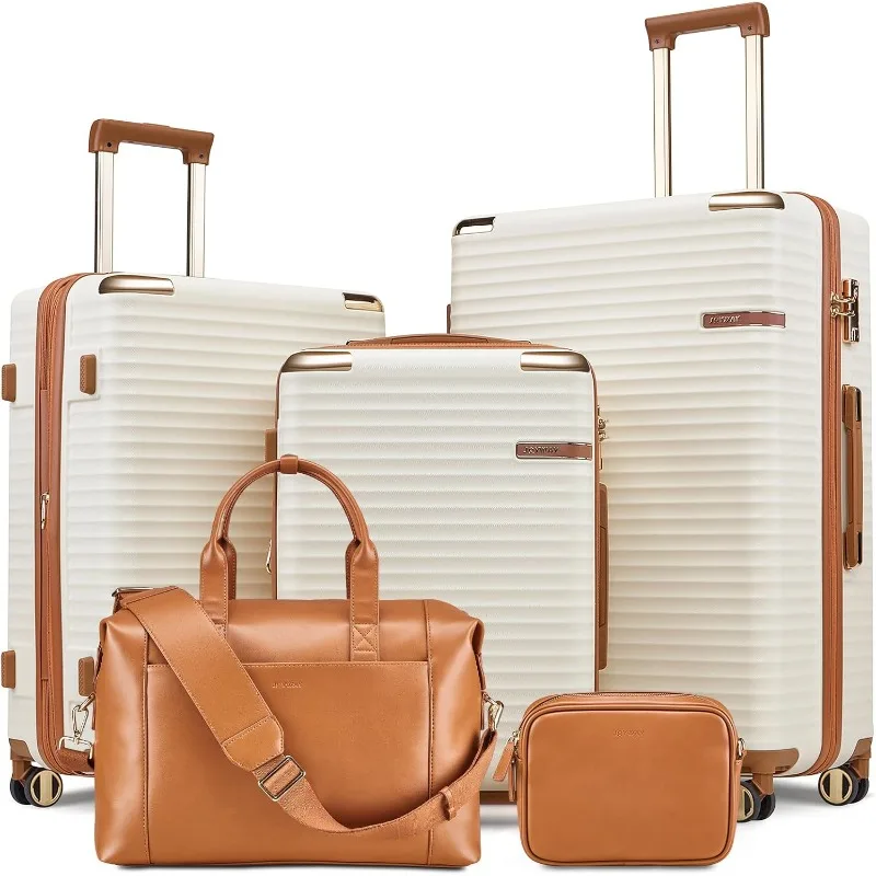 Carry on Luggage Sets, Expandable Hard Shell Carry-on Suitcase with Spinner Wheels, Lightweight Travel Luggage