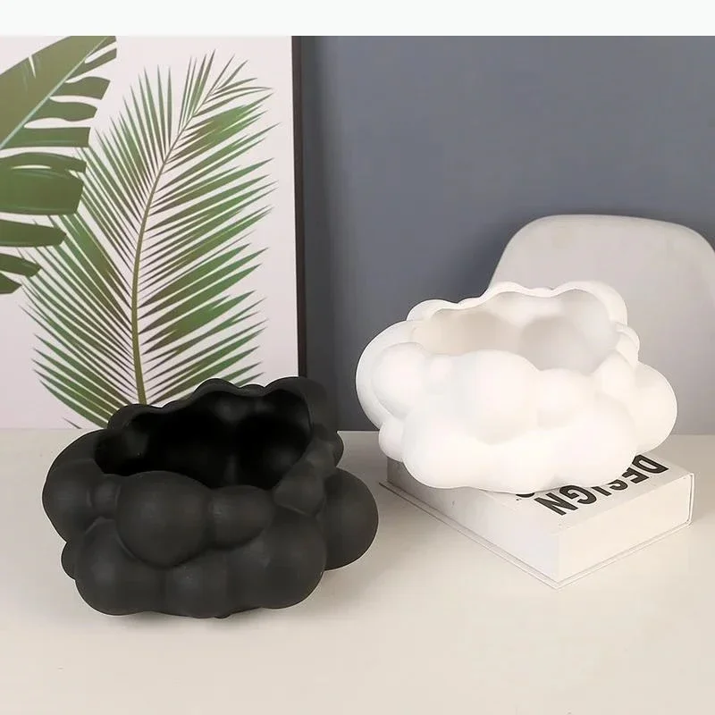 Shape Patchwork Ceramic Vase Abstract Bubble Flower Pot Flower Vase Floral Arrangement Accessories Home Decoration