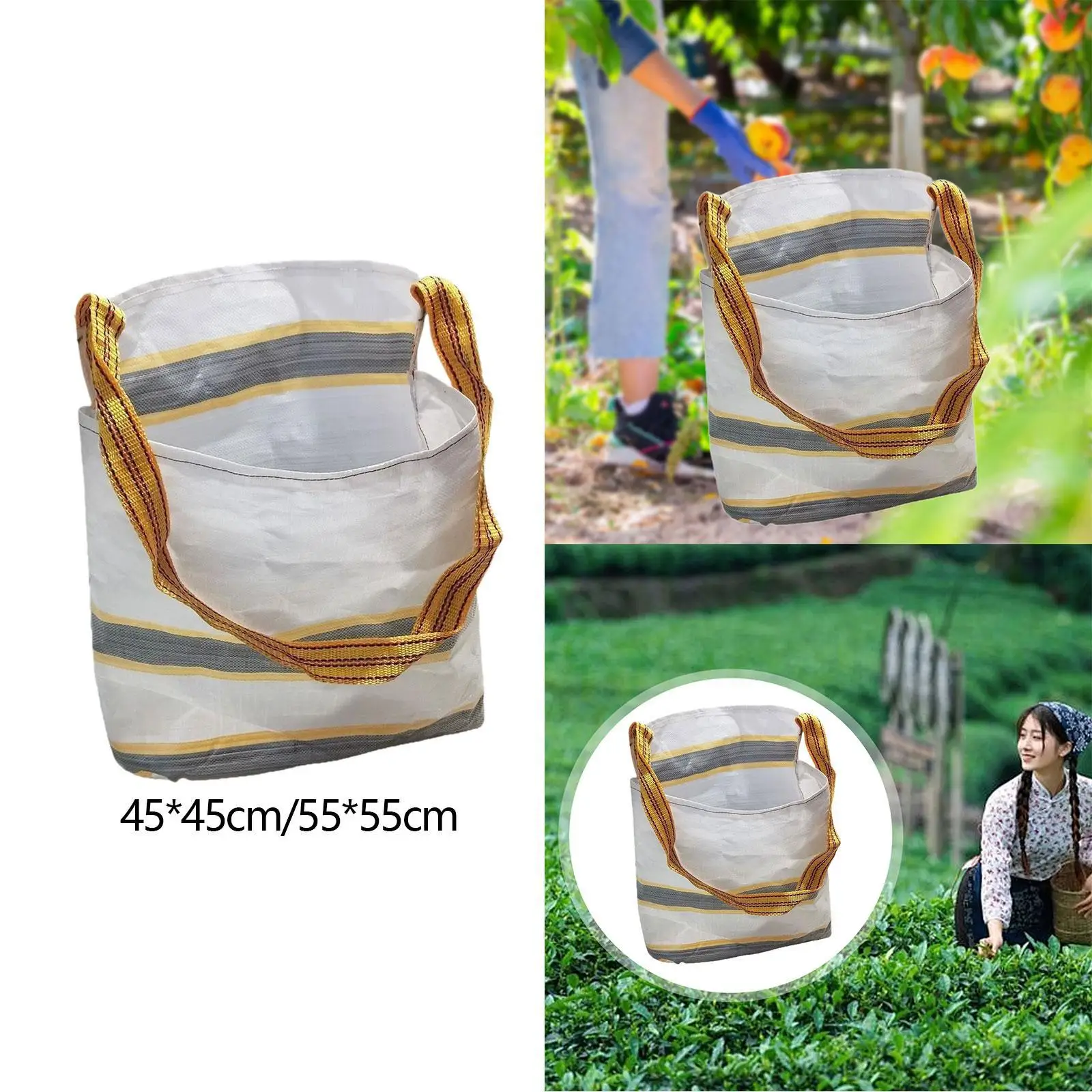 Portable Gardening Tool Apron Harvesting Bag Foraging Mushroom Berry Picker Storage Pouch for Outdoor