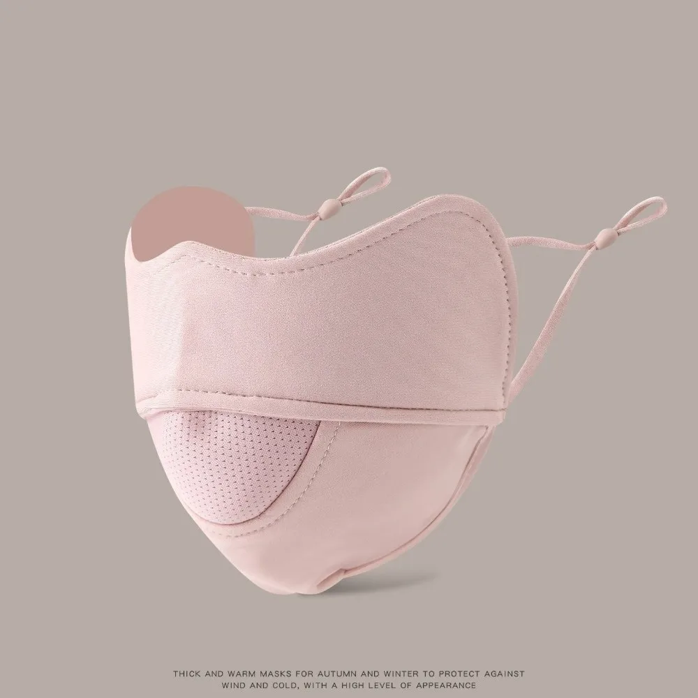 Nova máscara quente respirável à prova de poeira lavável véu facial anti pólen traceless máscara facial outono e inverno