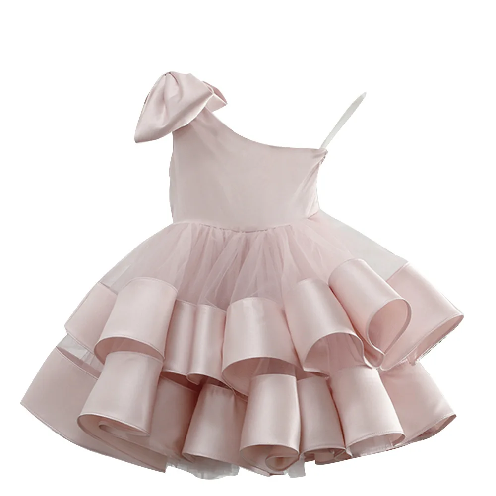 Flower Girl Vestidos Para Casamentos, A-line, Spaghetti Straps, Tulle, Baby Tutu, Children First Communion Dresses, Little Girl