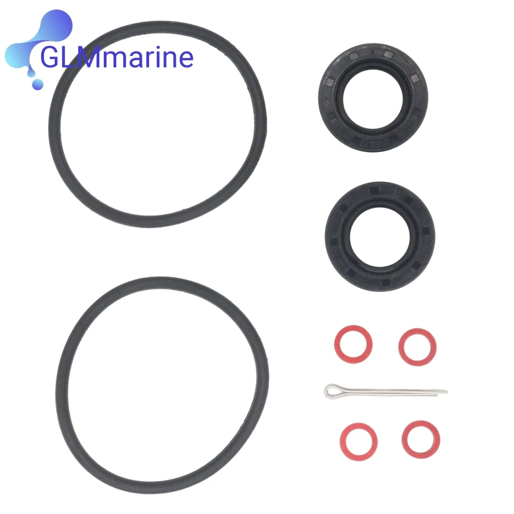 Lower Unit Seal Kit with Prop Shaft Oil Seal for Yamaha 2-stroke 25 30 HP Outboard Motors 93101-20M07 18-0554