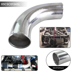 127mm/5 인치 알루미늄 90 도 인터쿨러 흡기 터보 파이프 배관 호스, L = 500mm