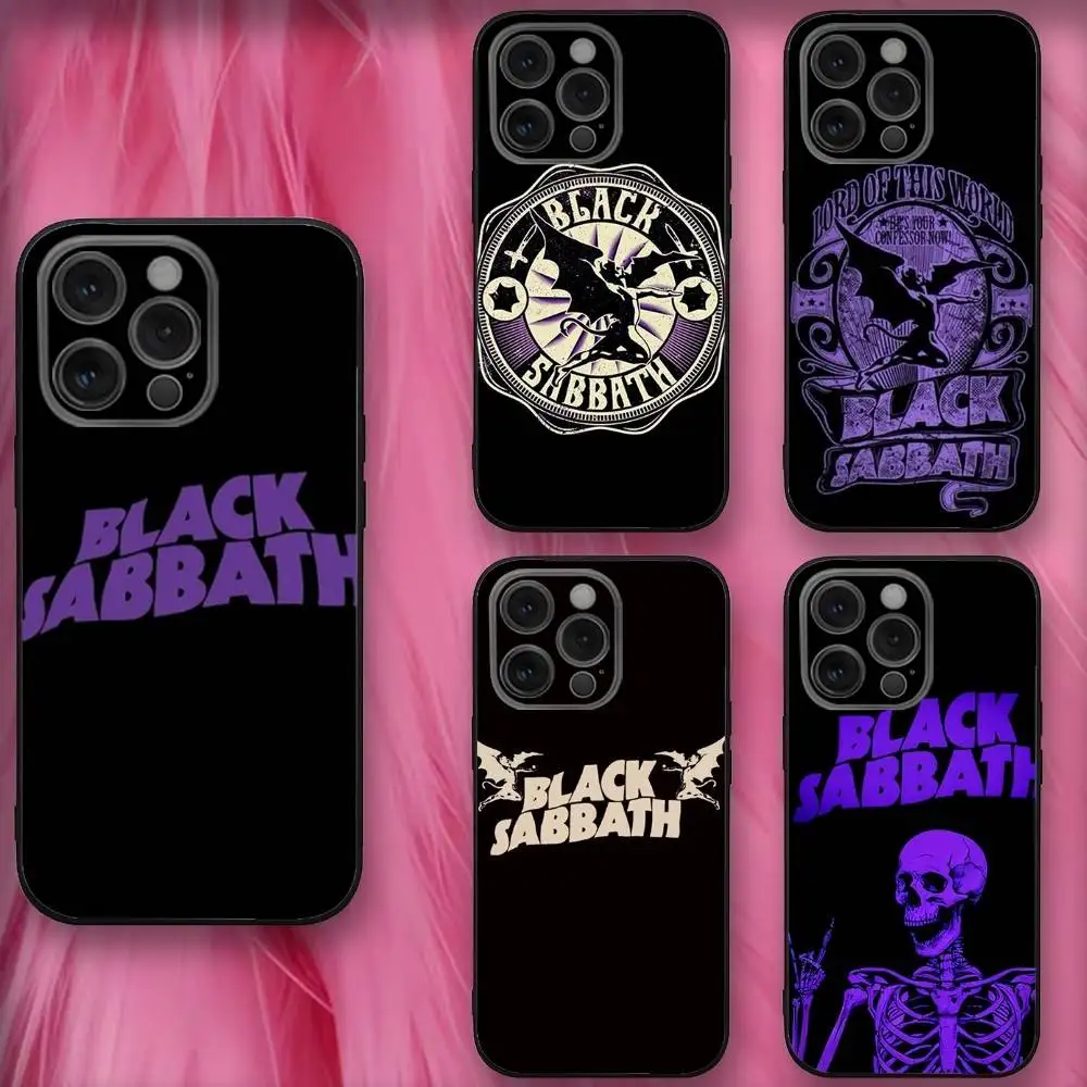 

B-Blacks Band S-Sabbath-hs Phone Case For iPhone 16,se4,15,14,13,12,11,Pro,X,XS,Max,XR,Plus,Mini Soft Black Cover