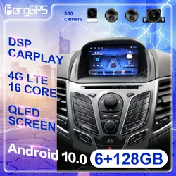 6+128G Android 13 Car Radio Multimedia Player For Ford Fiesta MK6 MK7 2009 2010- 2016 GPS Navigation Auto Stereo Video HeadUnit