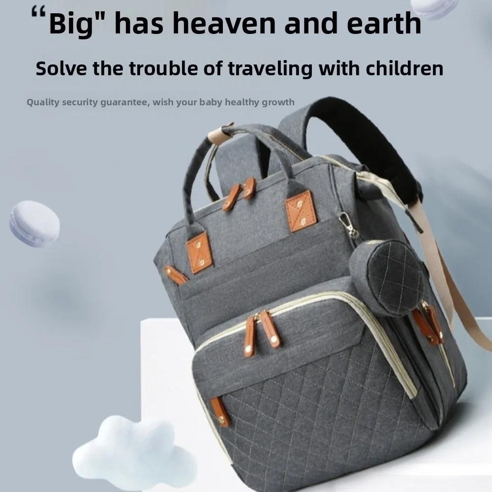 オックスフォード布ママバッグ乾湿分離多機能おむつバックパック軽量大容量ママのお出かけバッグ女性
