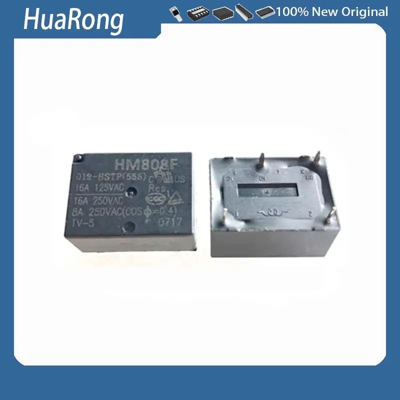 5Pcs/Lot HM808F 024 012-HSTP HTP 12VDC 24VDC 16A 4PIN