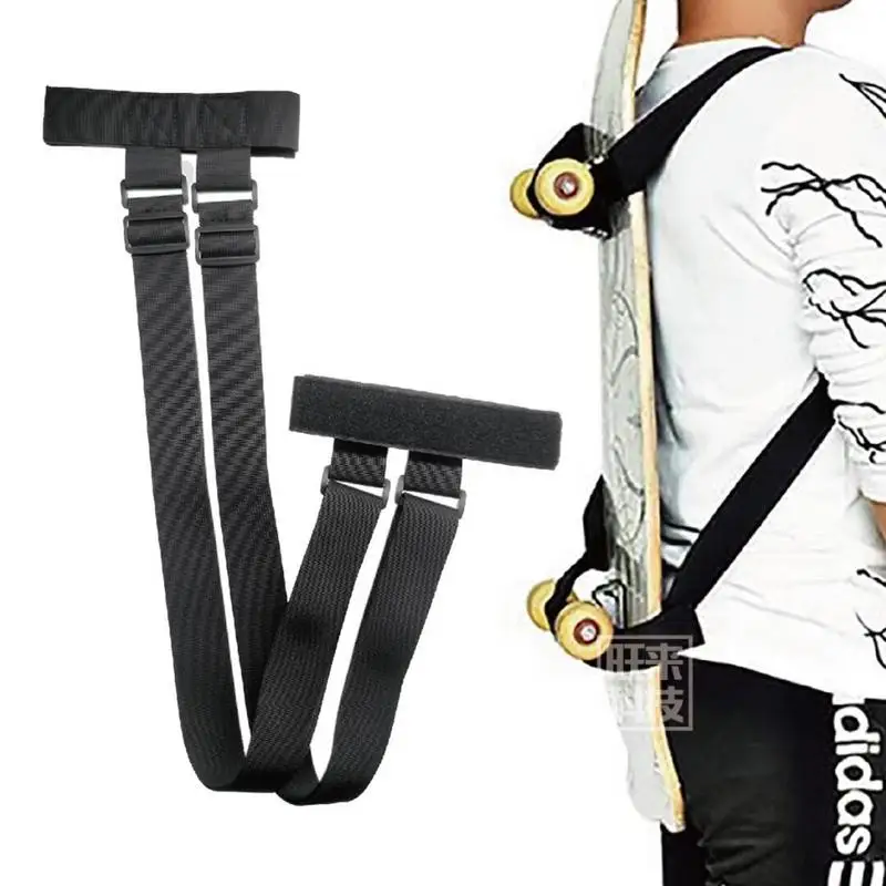 

Universal Shoulder Carrier Skateboard Backpack Strap Durable Adjustable Longboard Shoulder Carrier Backpack Belts Carrier