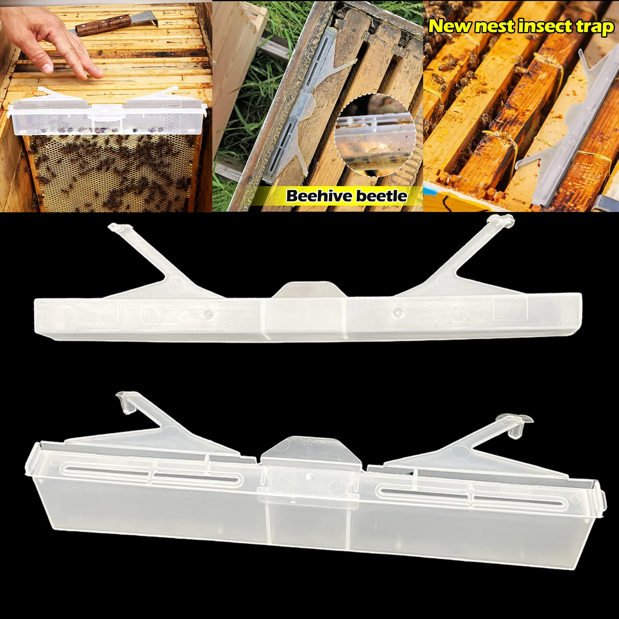 Beekeeping Tools Plastic Honey Bee Beetle Trap Beetle Barn for Beehive Pest Control  10PCS/25PCS/60PCS