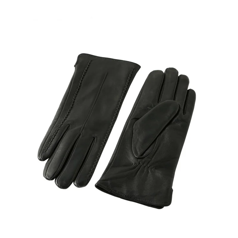 Women's Winter Warm Touchscreen Sheepskin Leather Gloves Thick Plush Fleece Lined Windproof Retro Driving Mitten