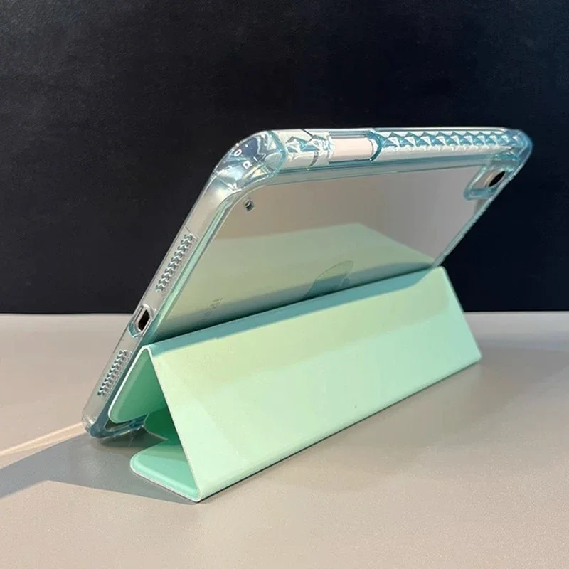 حافظة كمبيوتر لوحي شفافة جديدة لعام 2025 لجهاز IPad 11th Gen A16 10th 9/8/7th 10.2 " Pro 12.9 " Air 11 13 M3 2025 Mini 7 6 5 4 غطاء مقاوم للصدمات