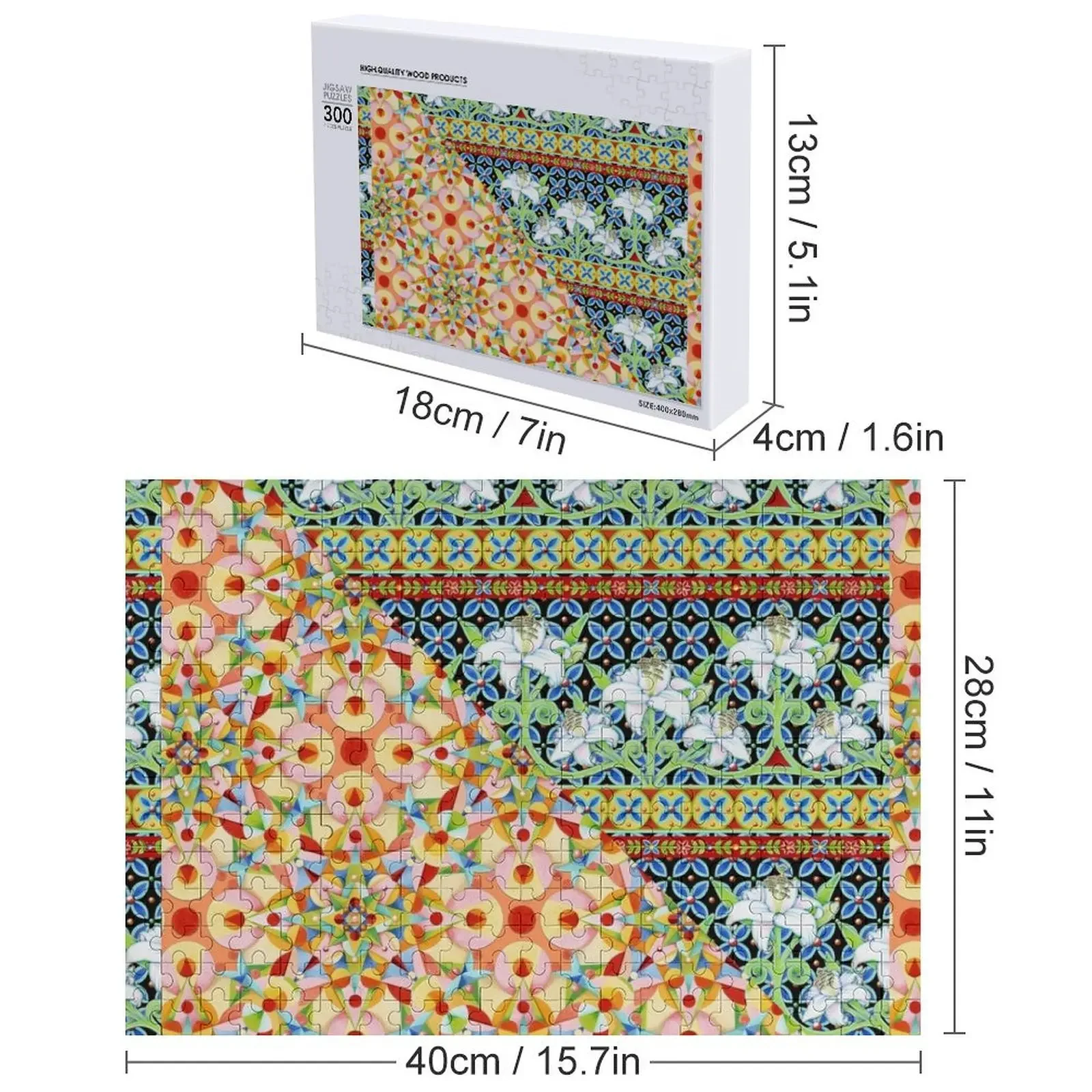 Tangerine Confetti Lilies Jigsaw Puzzle Woods For Adults Toys For Children Baby Wooden Custom Wooden Gift Puzzle