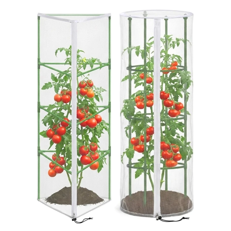 Gartenabdeckung für den Tomatenanbau mit vollständiger Öffnung und Rahmen 3XUF – Detail 1