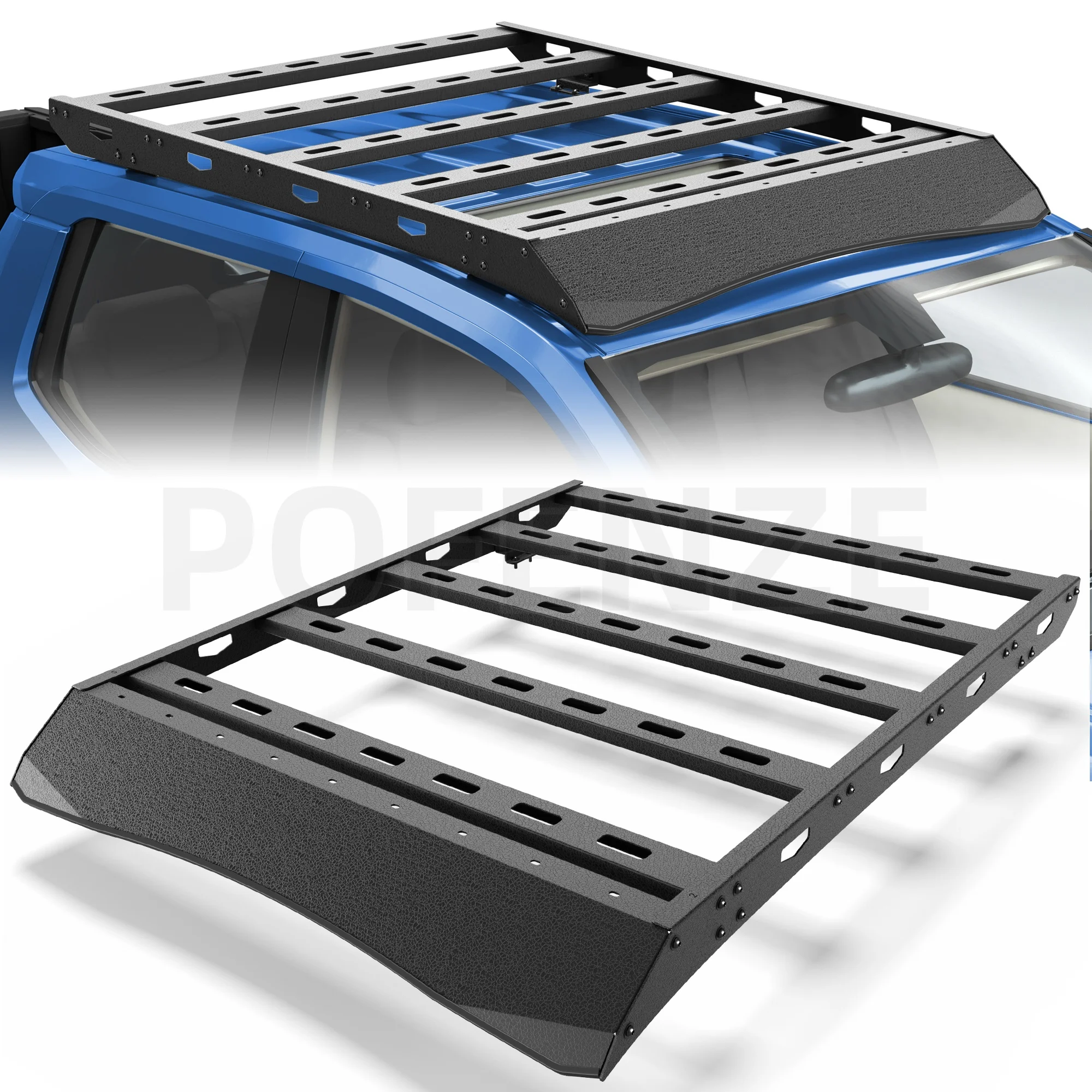 

Tacoma Roof Rack, Fit for 2024-2025 Toyota Tacoma Double Cab Crew Cab (4 Doors Only), Heavy Duty Basket Cargo Carriers Luggage