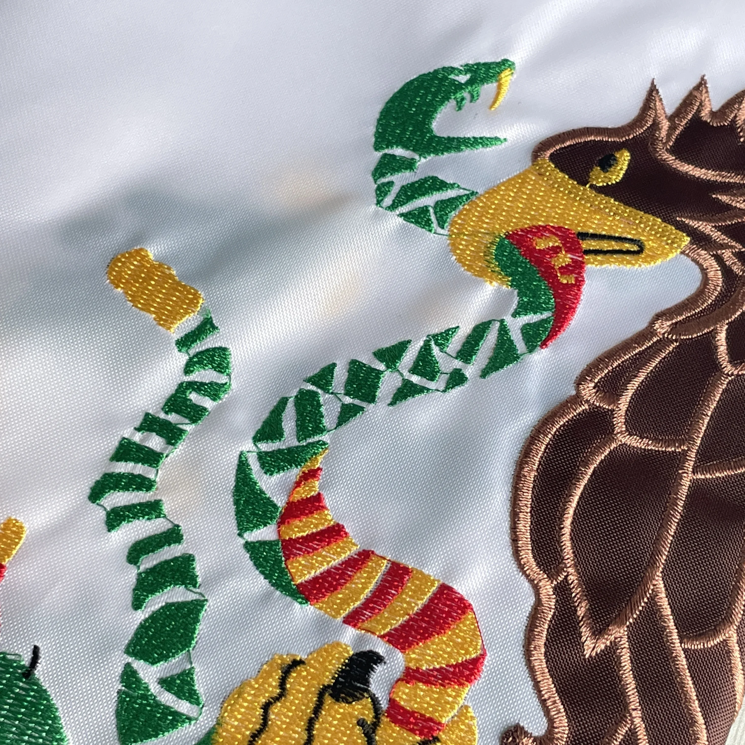 90X150CM Premium Mexico Mexican Flag 3x5 Outdoor Double Sided Embroidered Eagle  210D Nylon Mexican MX National Country Flags