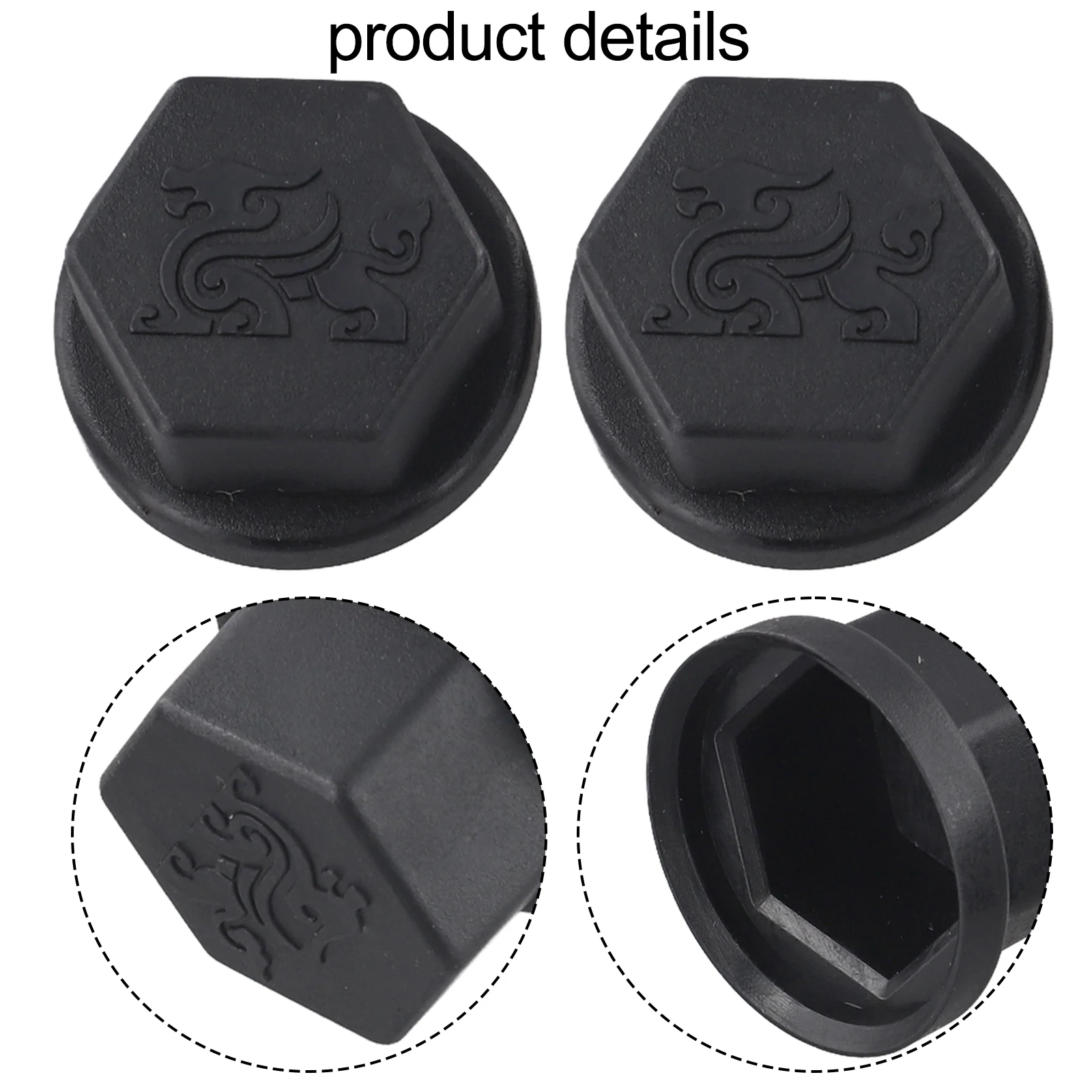 2 Pack Plastic Scooter Nut Stopper Dust Decorative Cover For Kukirin For G2 Master Motor And Rocker Shaft Cap Black