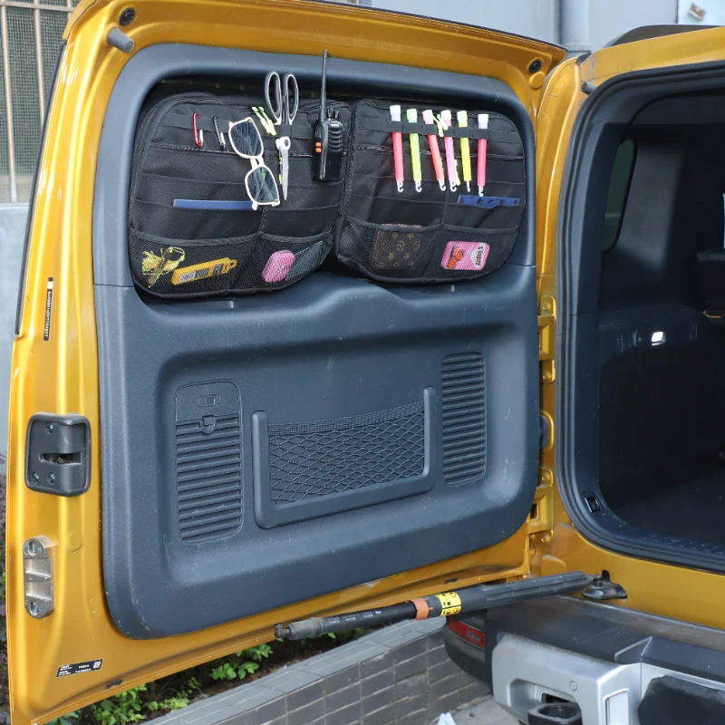 

Для BYD Equation Leopard 8 DENZA B8 2025: Органайзер для багажника из ткани Оксфорд, сумка для хранения, набор для упорядочивания груза, автомобильные аксессуары