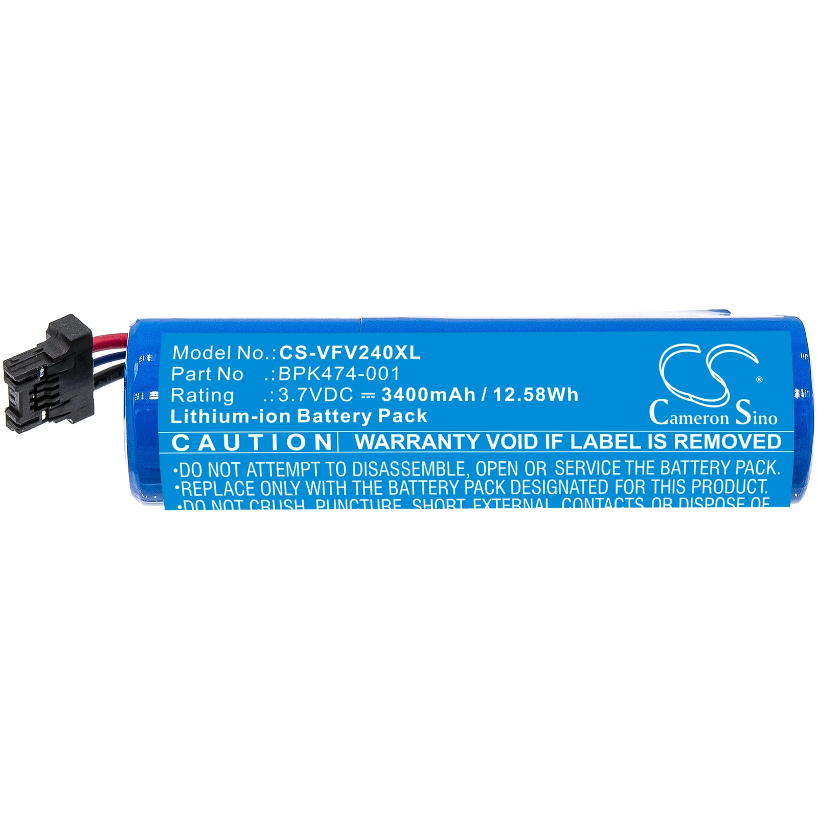 Cameron Sino 3400mAh Battery For Verifone V240m Plus  3GBWC  BPK474-001  BPK474-001-03-B