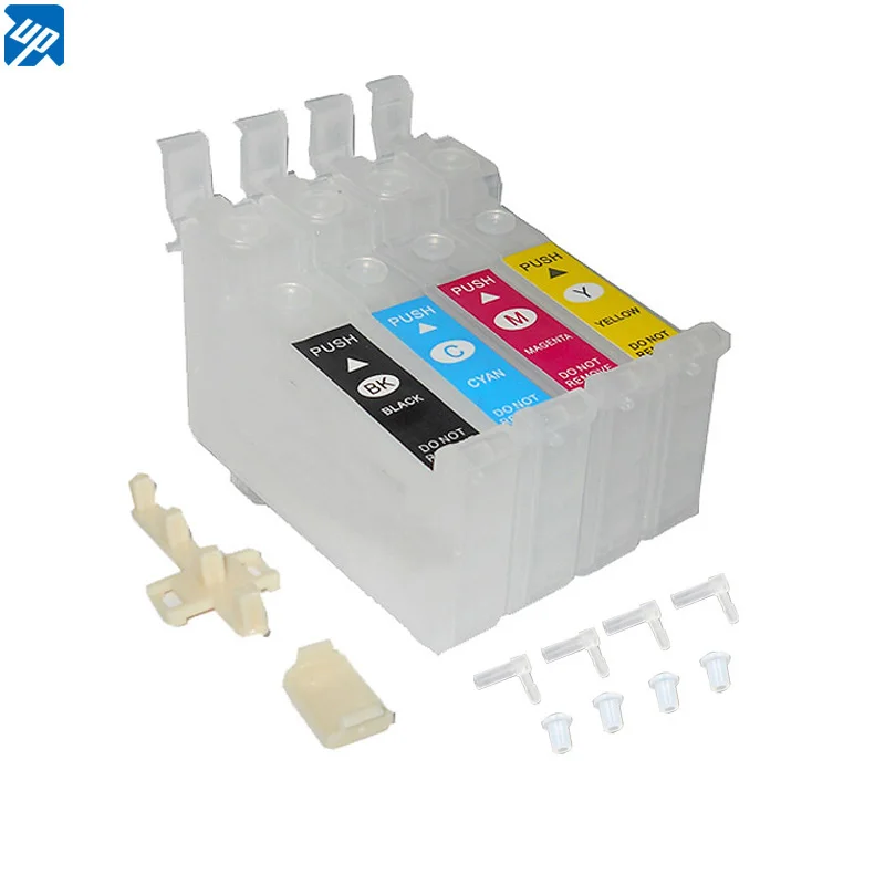 1 set Empty CISS Cartridges for epson XP-2150 XP-2155 XP-3150 XP-3155 XP-4150 XP-4155 WF-2840 WF-2845 WF-2850 WF-2870 NO Chip