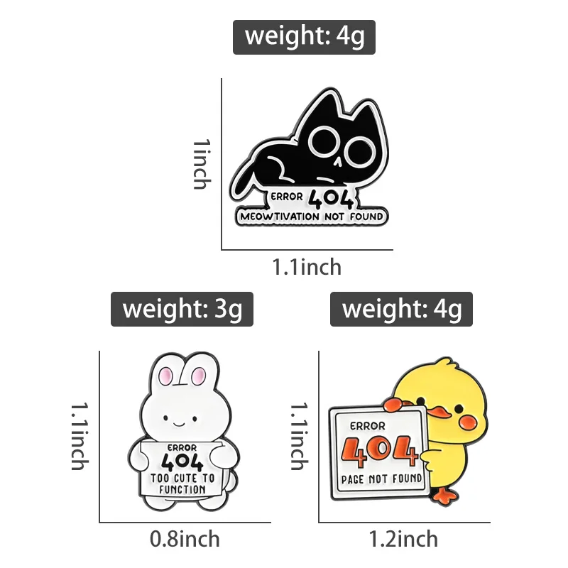 2–6-teiliges Set mit Tier-Sammlerpins, Cartoon-Katze, Hund, Ente, Flork, Memes, „This Is Fine“, Emaille-Brosche, Waschbär-Dino-Abzeichen, Origami-Schmuck – Detail 15
