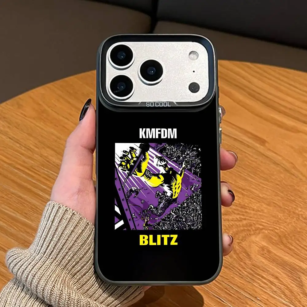 K-KmfdmS Tour 97 Black Matte Case For iPhone 16 15 17 14 11 12 13 Pro Max So Cool Lens Bumper Printed Cover