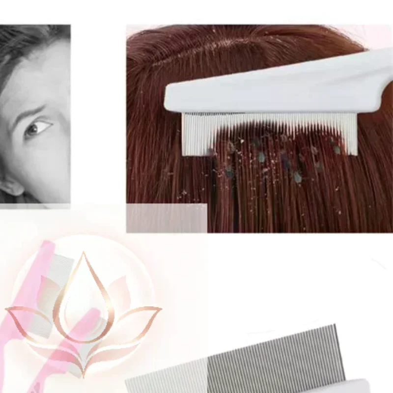 1pc Professional Super Dense Teeth Lice Comb Fast Dandruff Lice Eggs Removal Tool for Kids Adults Daily Hair Care