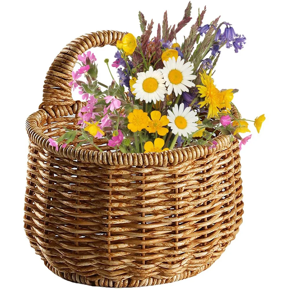 

Storage Basket For Kitchen Eggs Garlic Home Use Decorative Hanging Wall Mounted Easy Clean Household